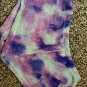 Sugar & Jade Large 12/14 Purple and Blue Tie-Dye Shorts